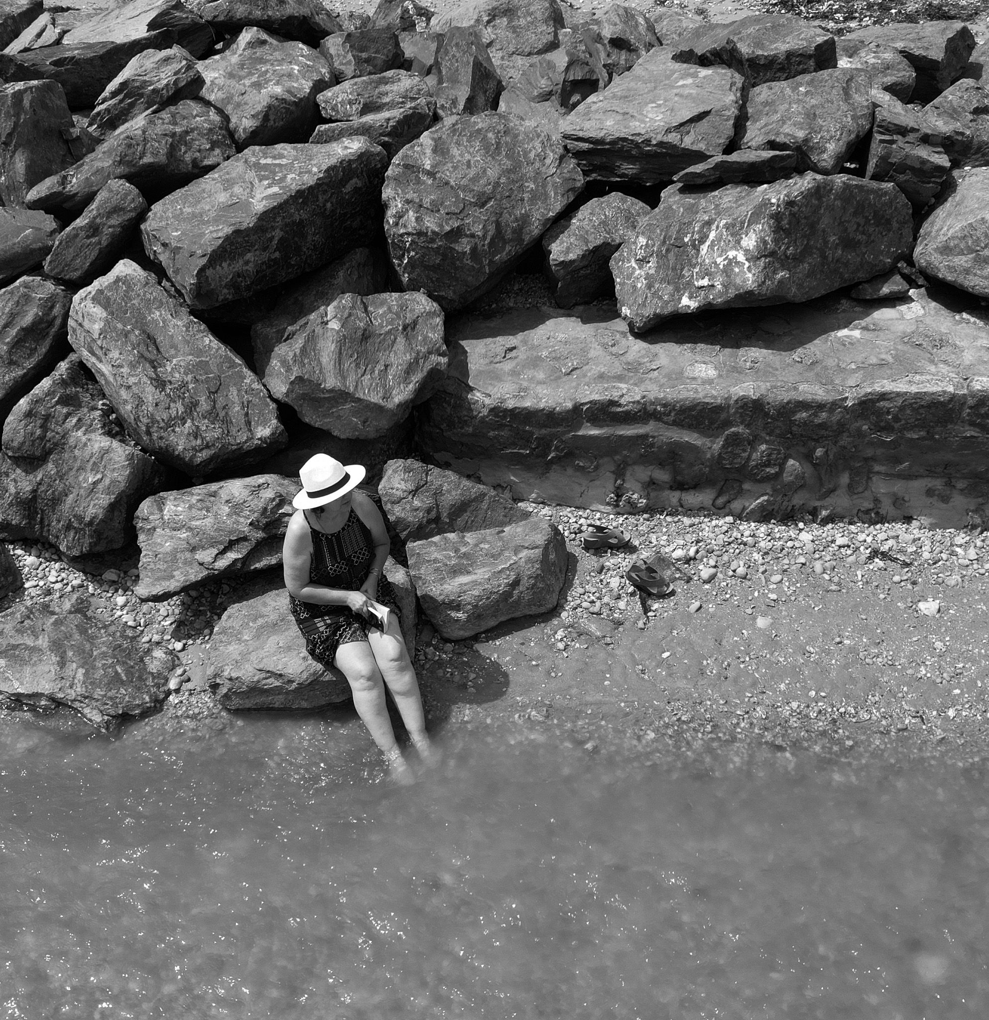 Pied dans l'eau